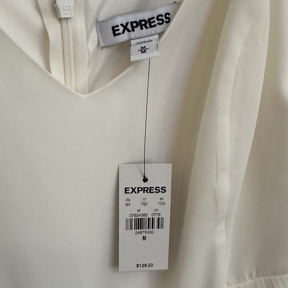 NWT! Express Maxi Dress w/ Pleated Color Block Skirt in Women’s Medium - Picture 4 of 6